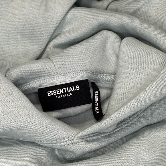 Essentials Fear of God Baby Blue Hoodie Pullover - Picture 7 of 7